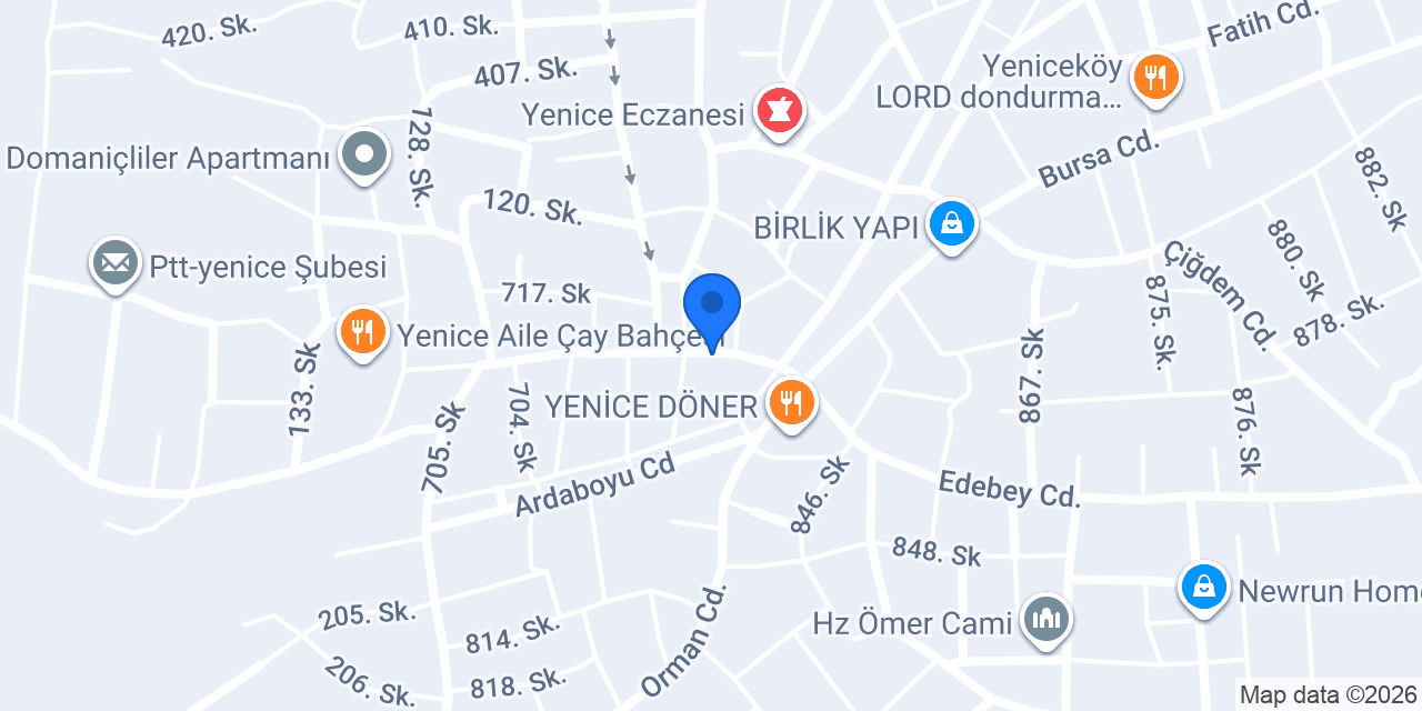 Yenice Elektronik konumu