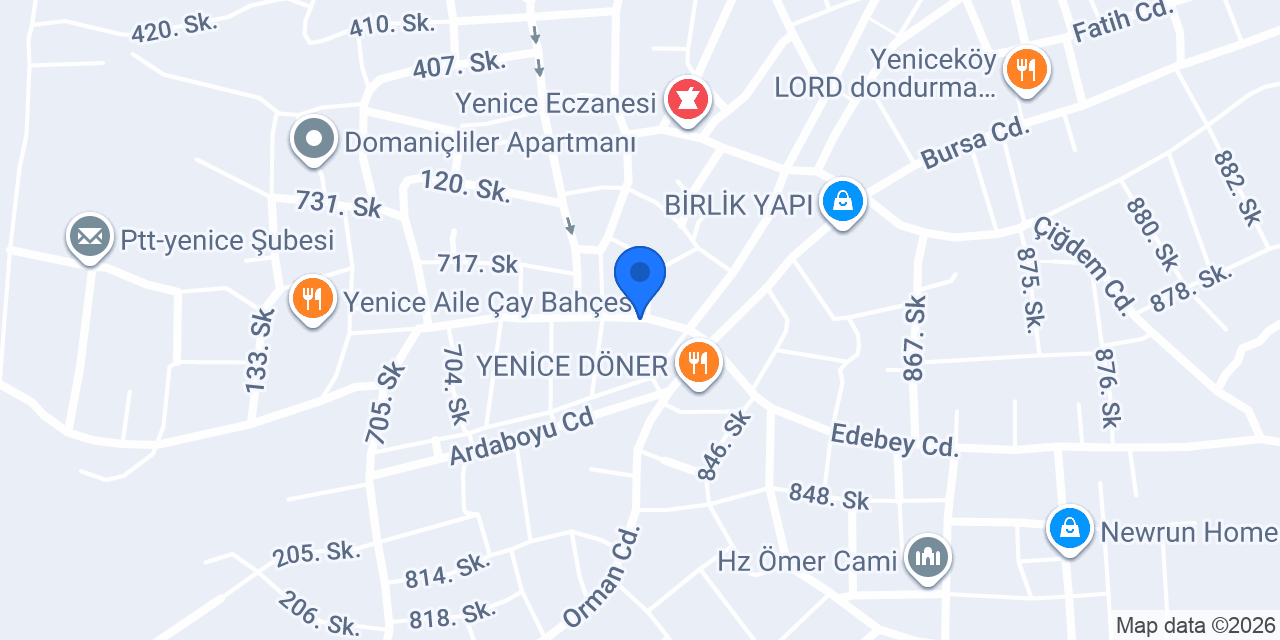 Çınar pide konumu