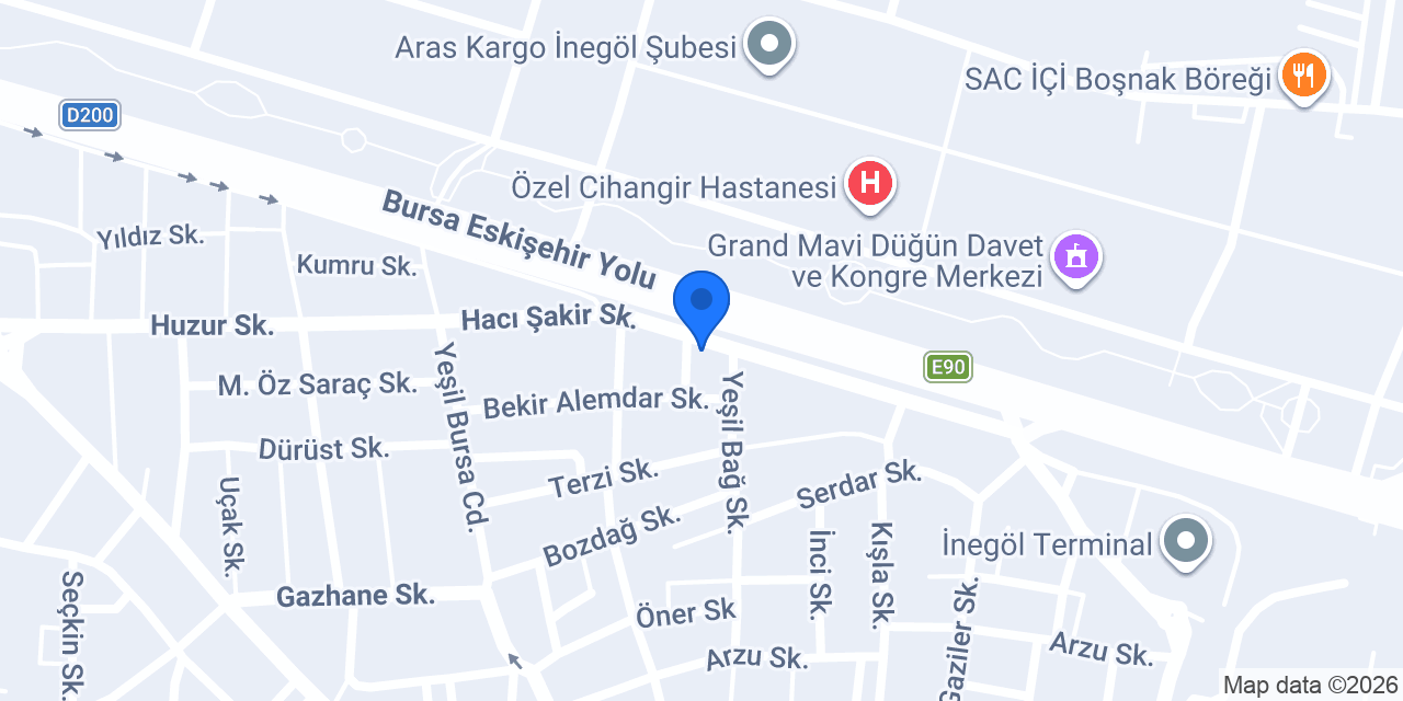 Kerem Oto Lastik konumu