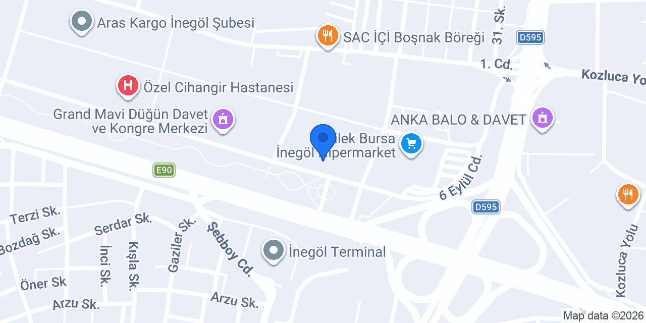 Artekol Mutfak & Banyo konumu