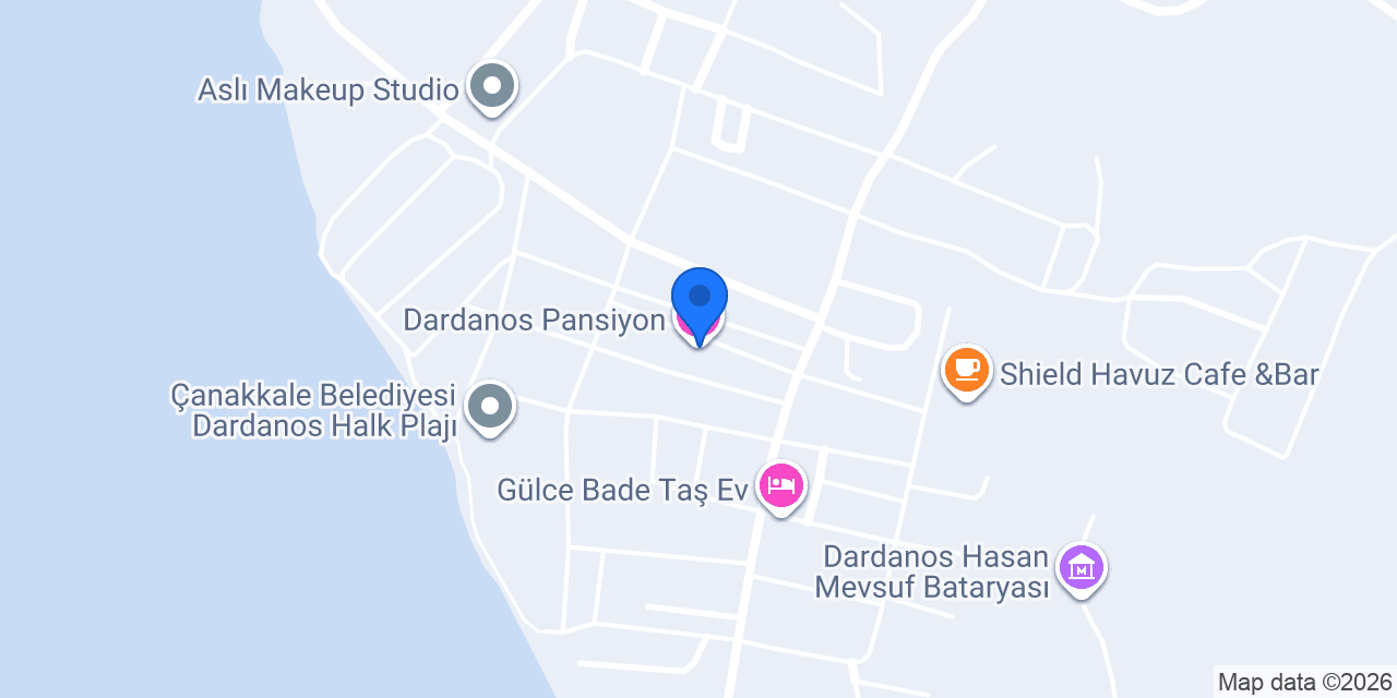 Dardanos Pansiyon konumu