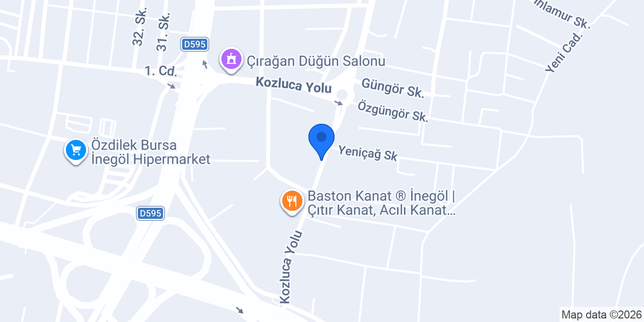 İnegöl Kız Anadolu İmam Hatip Lisesi konumu