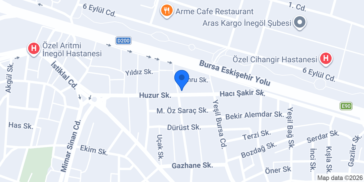 Durak Market konumu