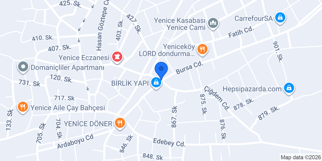 Yenice 19 Mayıs İlköğretim Okulu konumu
