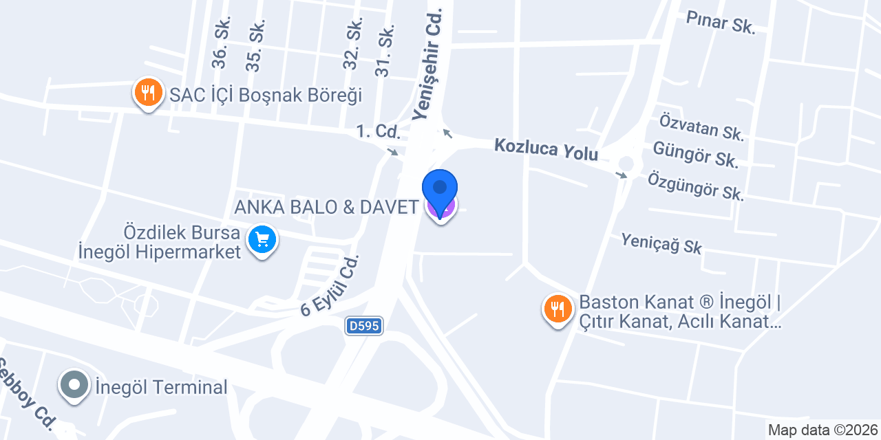 Halkbank Çevreyolu İnegöl Şubesi konumu