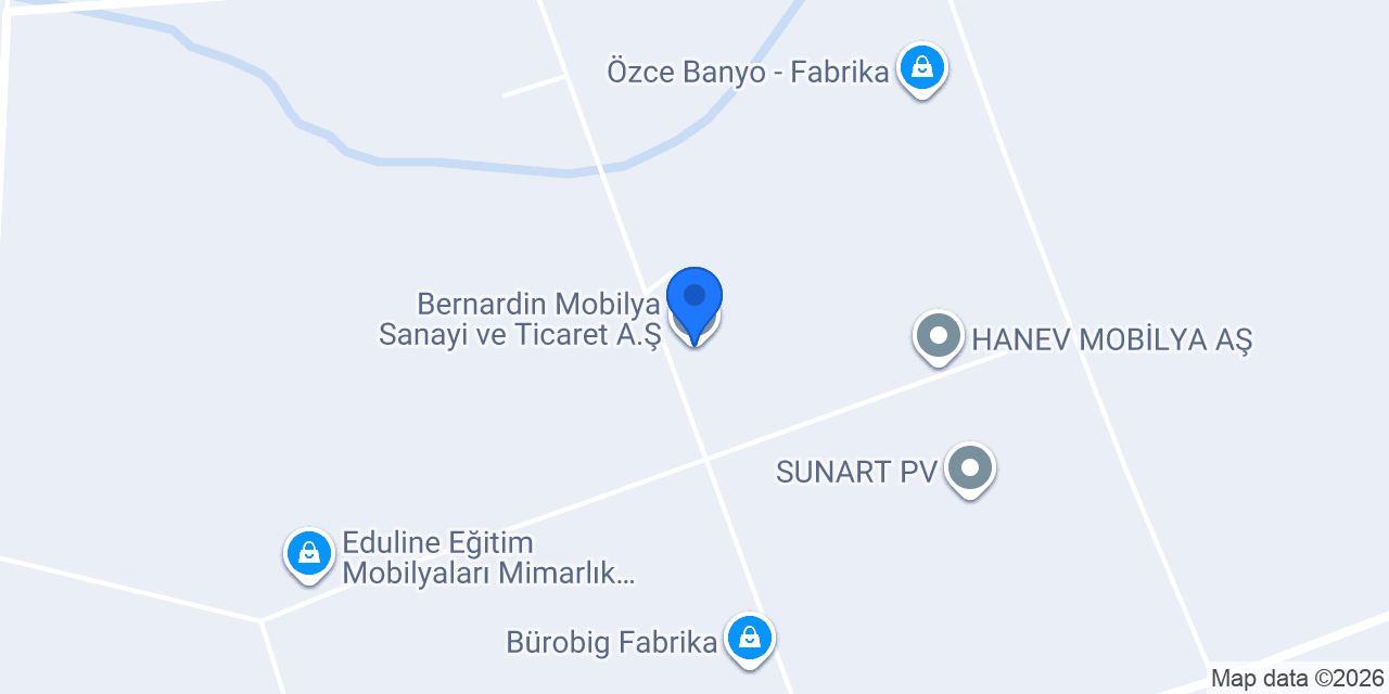 Bernardin Mobilya Sanayi ve Ticaret A.Ş. konumu