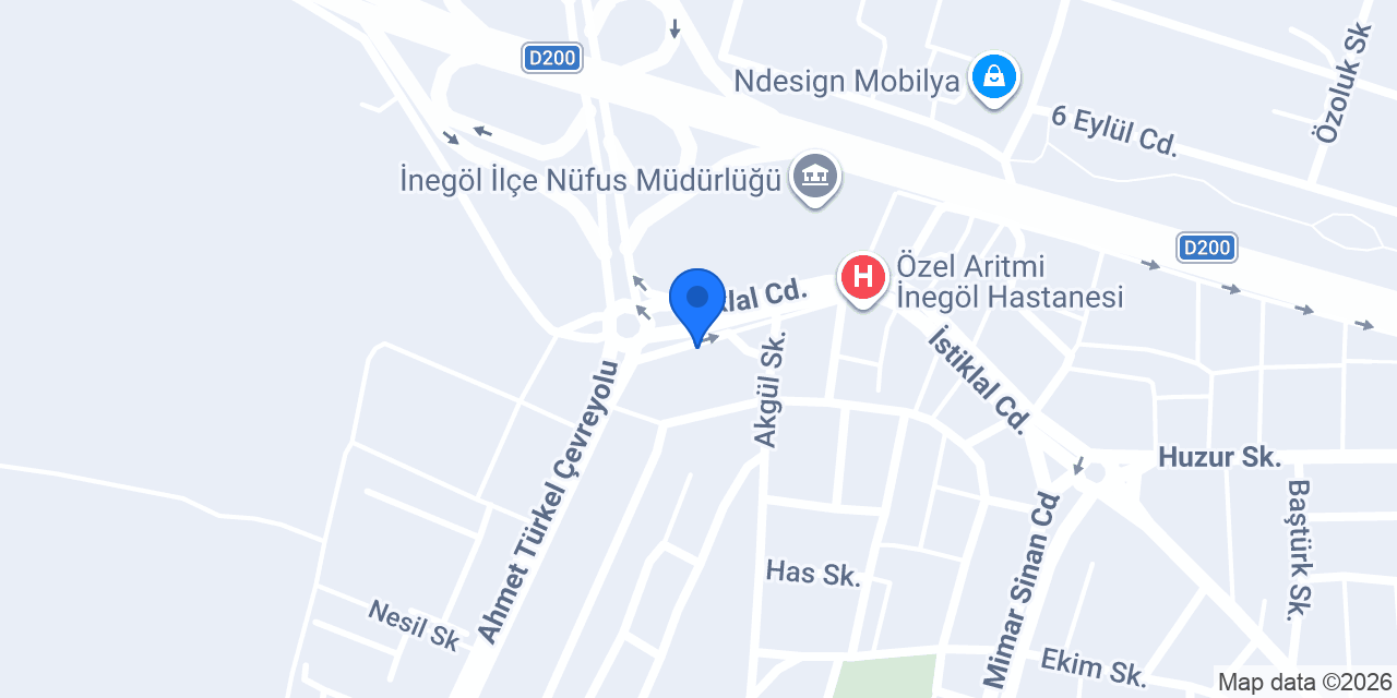 Çikolata Evim İnegöl konumu