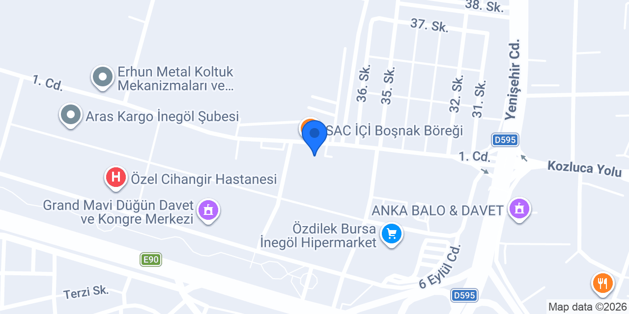 Yıldız Lokantası Osb Şube konumu
