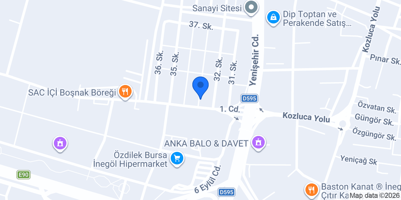 Ayanoğlu Rot Balans - İnegöl Lastik Sensörü Tamir Merkezi konumu
