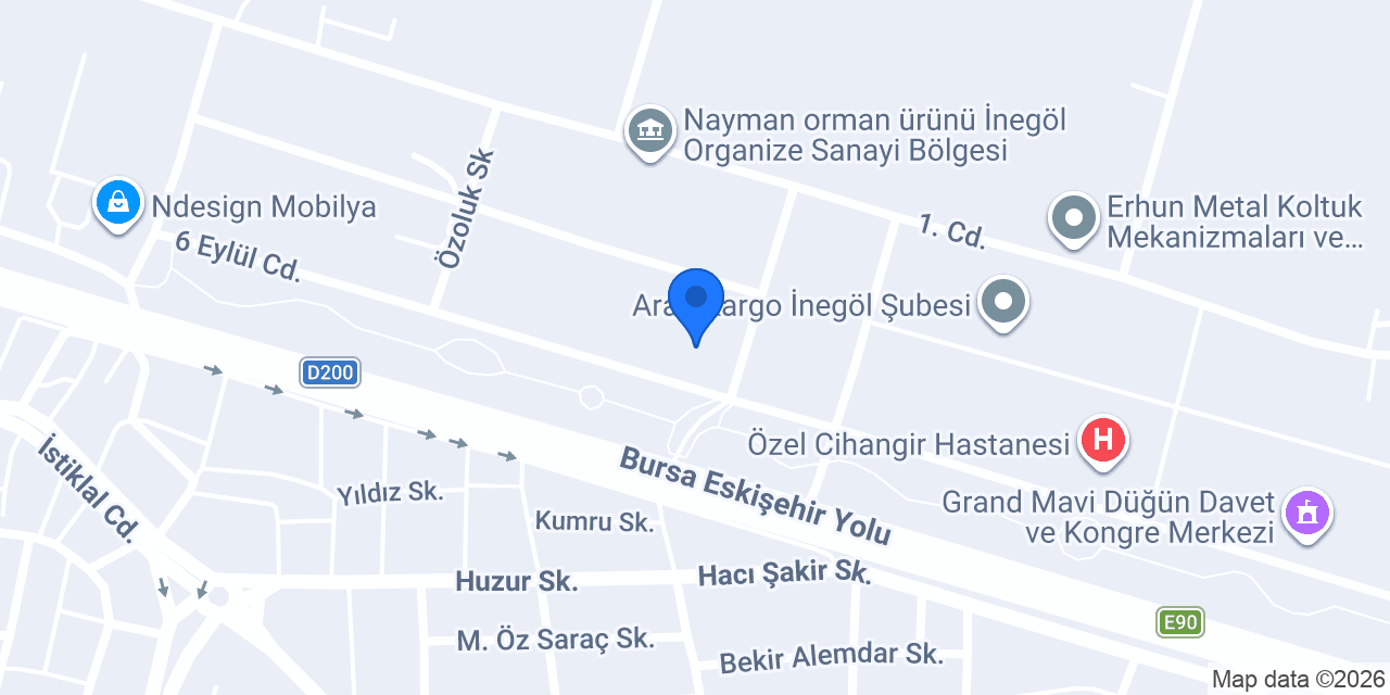 ebebek Bursa İnegöl konumu