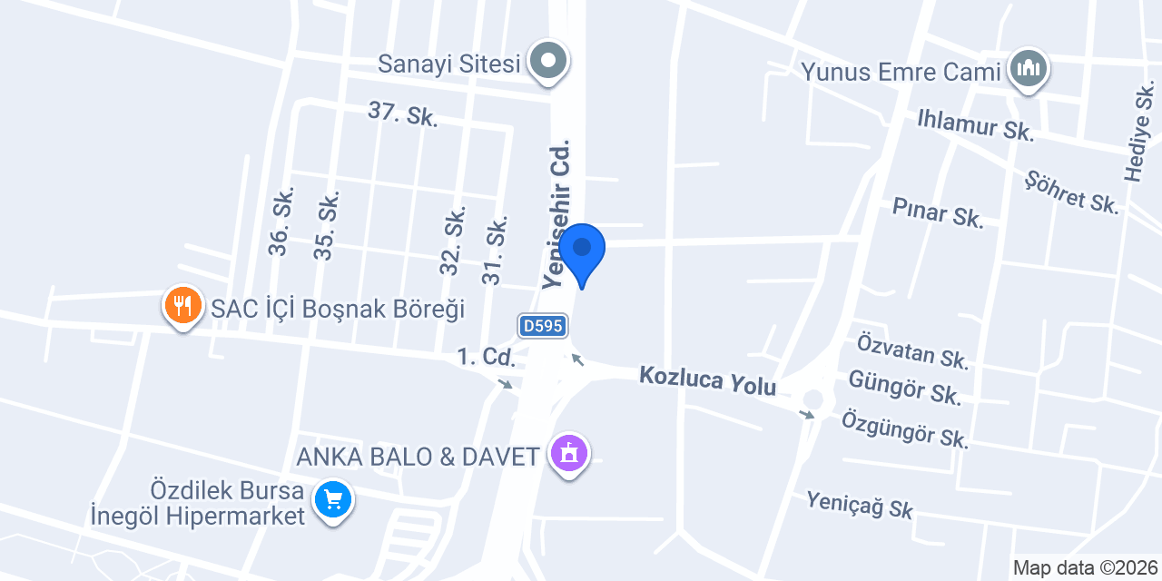 Hüma Tasarım konumu