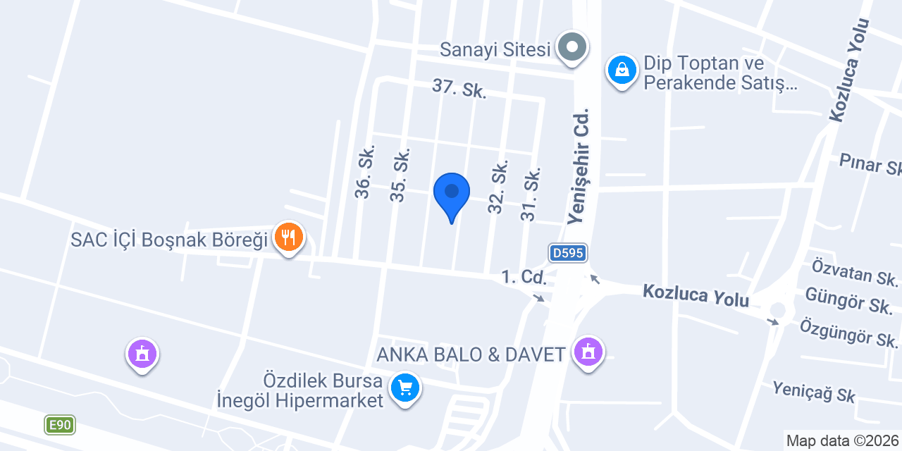 Aslan Oto Cam İnegöl konumu