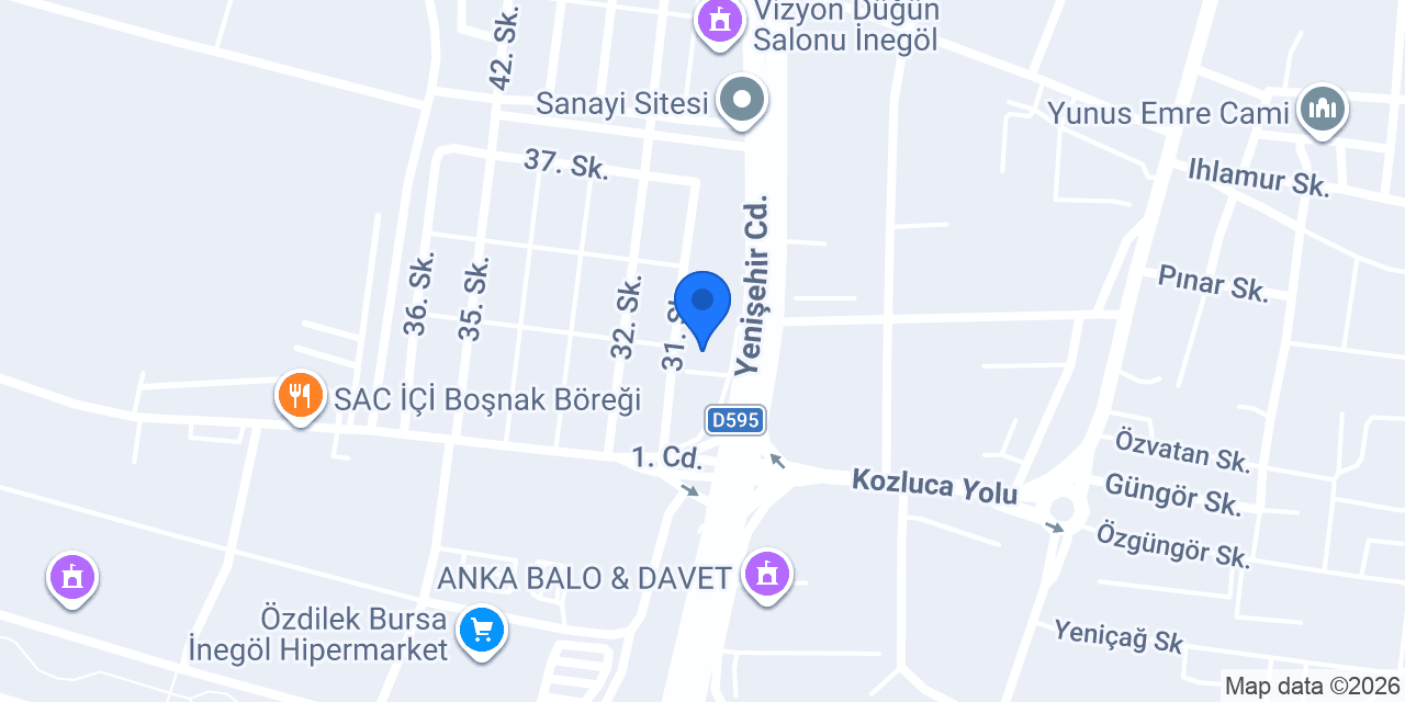 BURSA DOĞAL TAŞ konumu