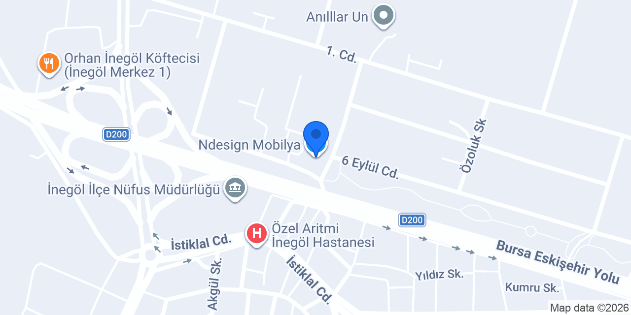 Ndesign Mobilya konumu