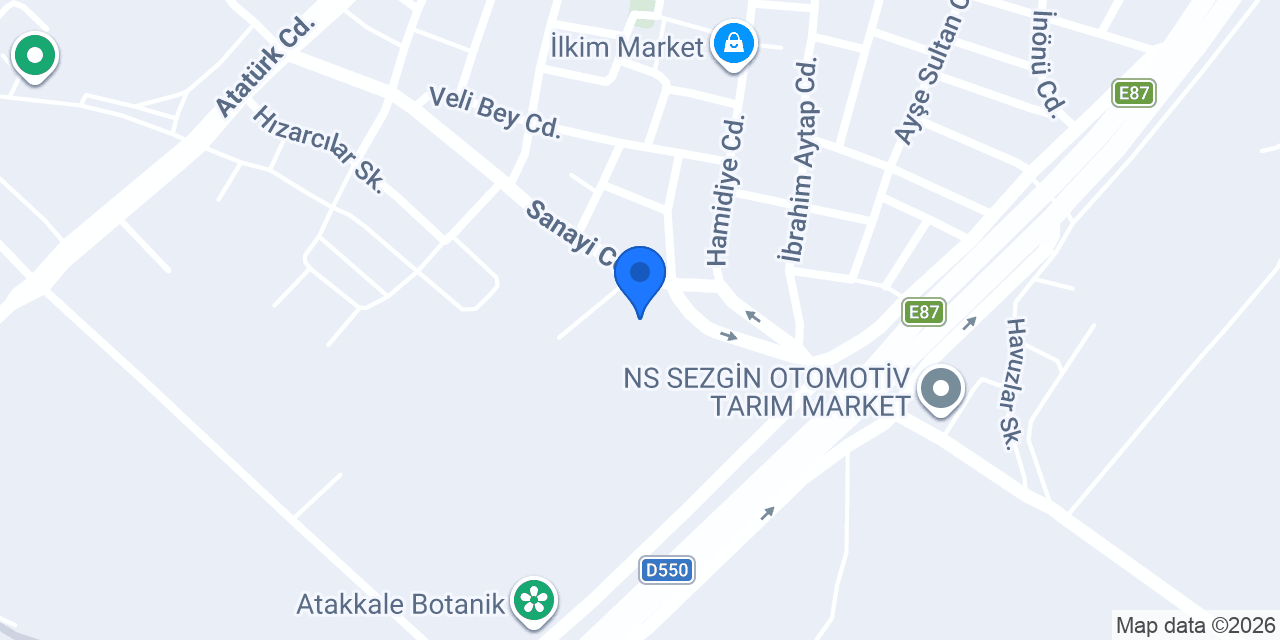 Yılmaztekin Gıda Çanakkale konumu