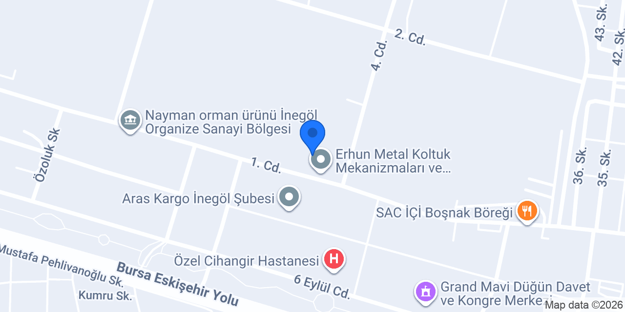 Ateşler Dokuma konumu