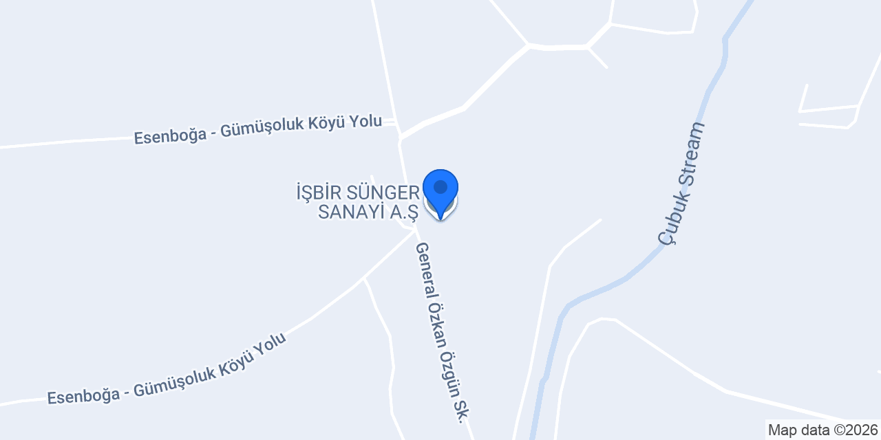 İŞBİR SÜNGER SANAYİ A.Ş konumu