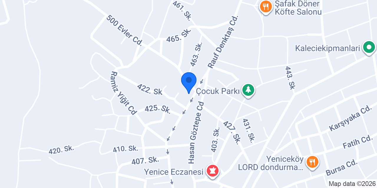 İnegöl Furkan Elektrik konumu