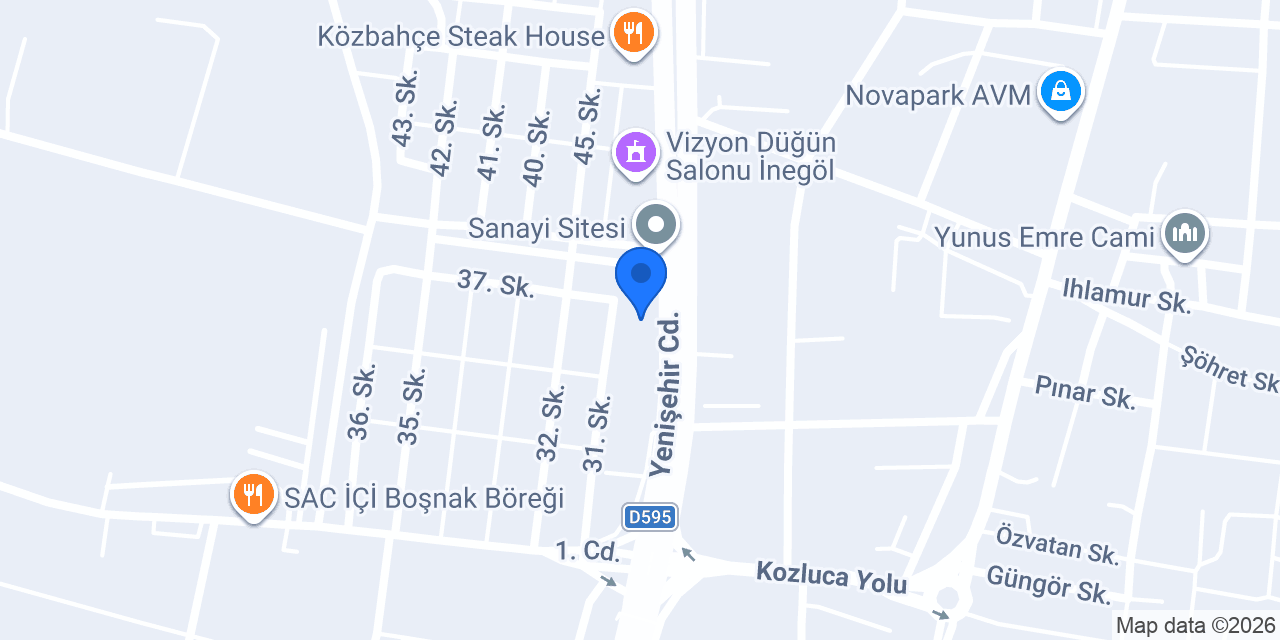 Kırmızı İnegöl Kanatçısı konumu