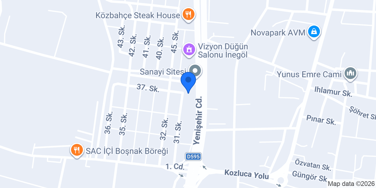 Ṣenol Düğün Salonu konumu