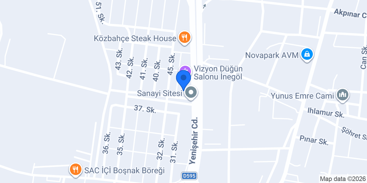 Ulu Hünkar İnegöl konumu