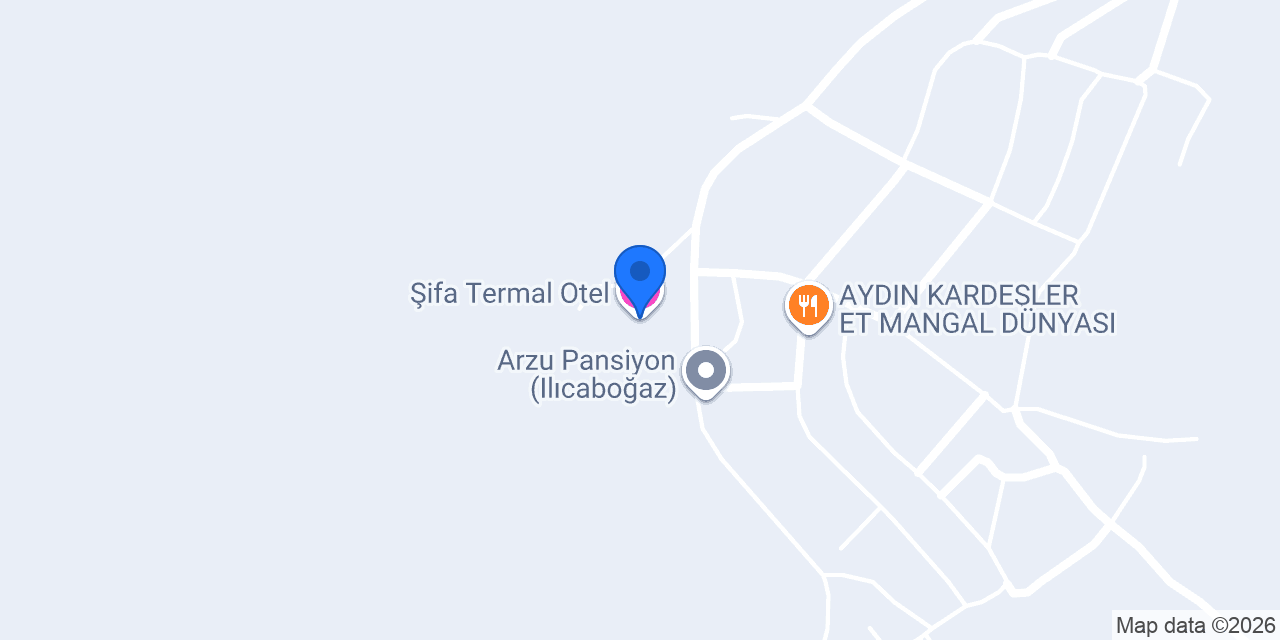 Şifa Termal Otel konumu