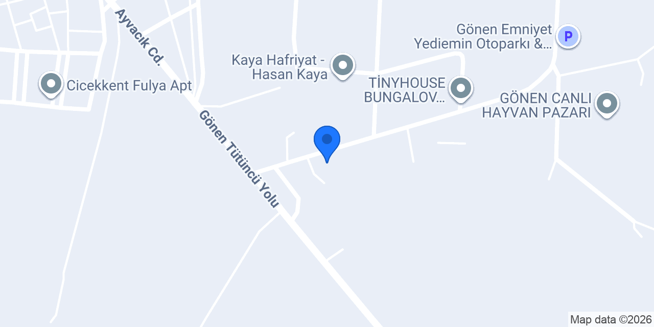 Gönen CİHAN HAFRİYAT konumu