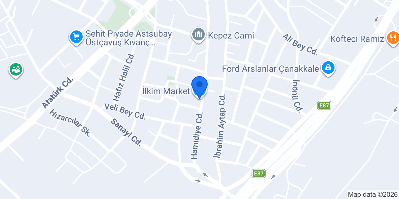 İlkim Market konumu