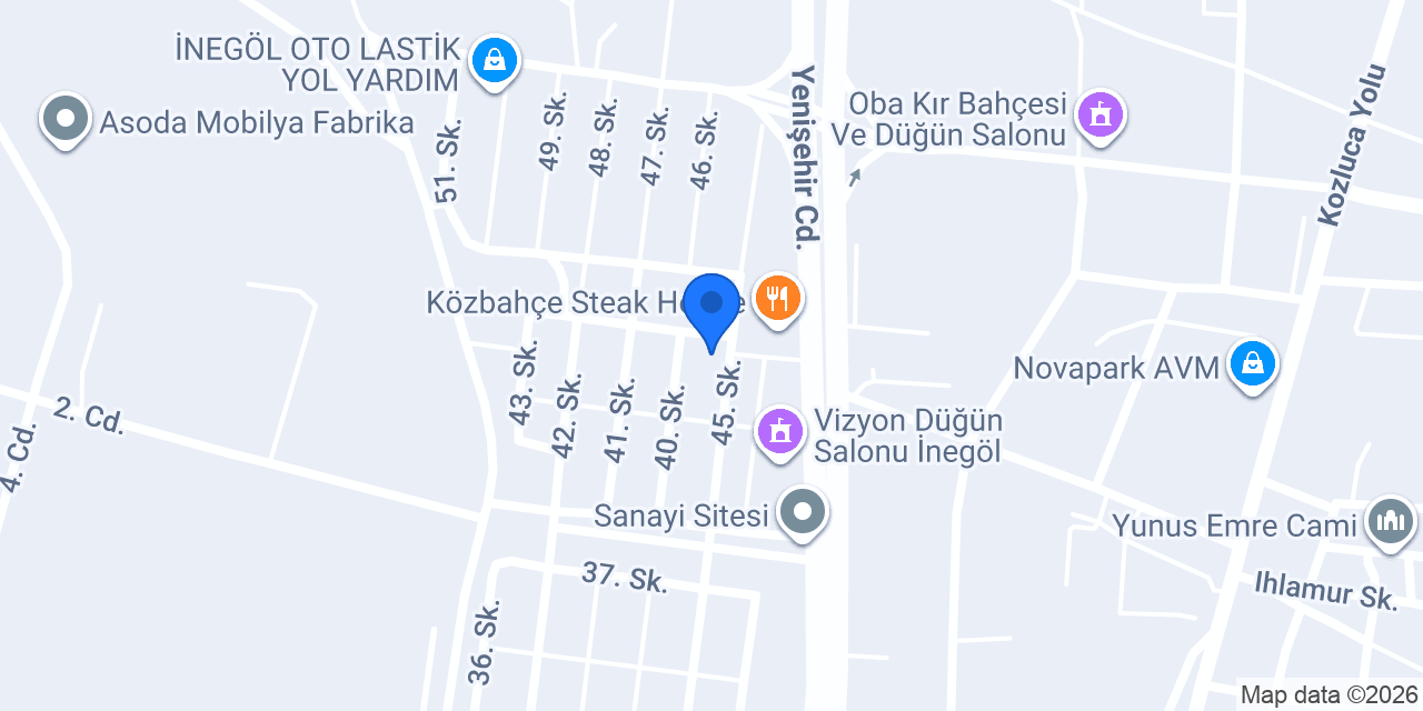 UTKU OTOMOTİV konumu