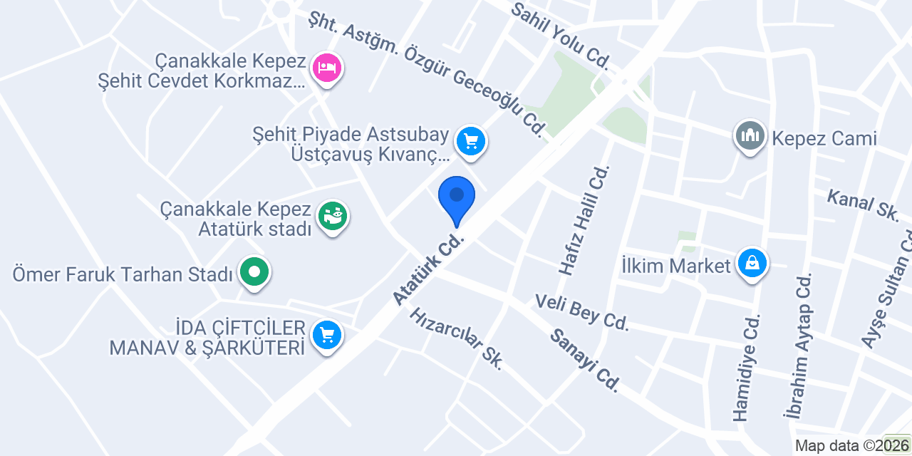 Çağ Veteriner Kliniği konumu