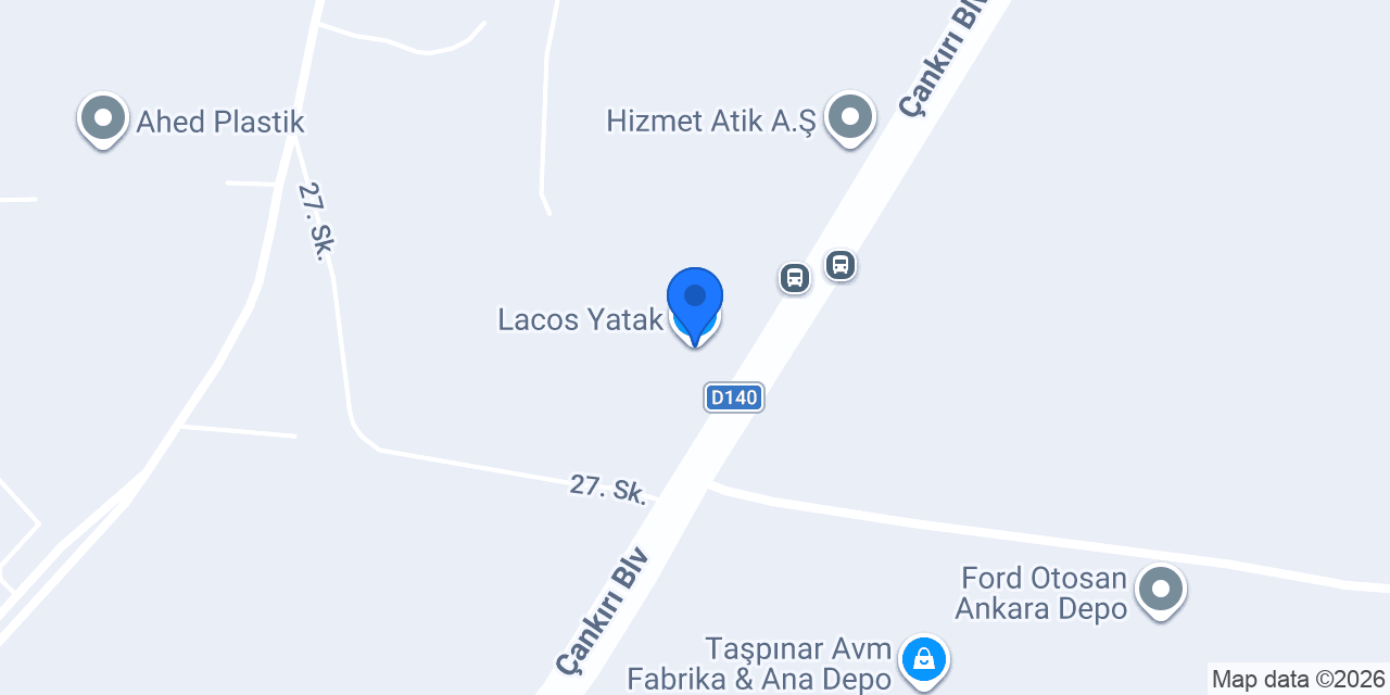 Lacos Yatak konumu