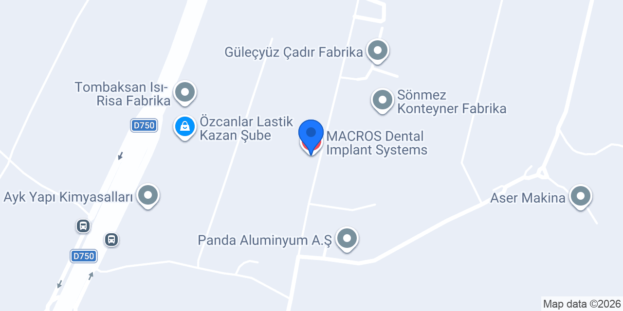 MACROS Dental Implant Systems konumu