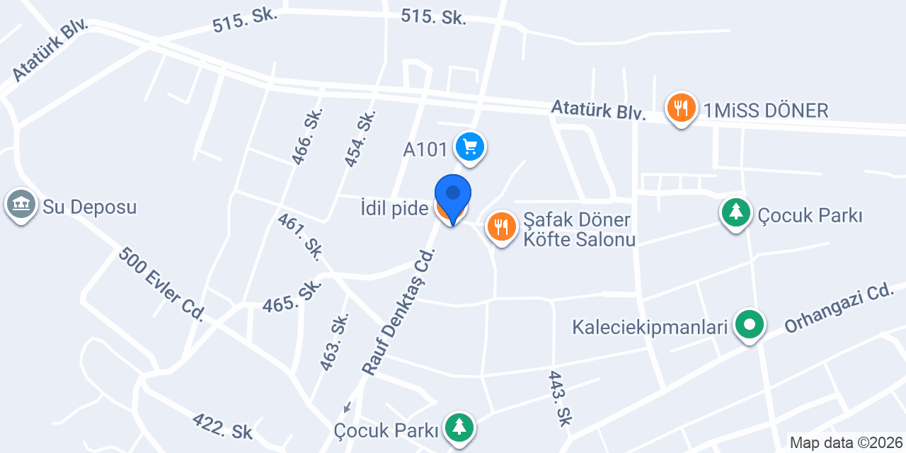 İdil pide konumu