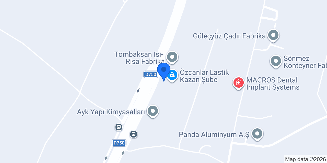 ÖZCANLAR LASTİK SAN. ve TİC LTD.ŞTİ. konumu