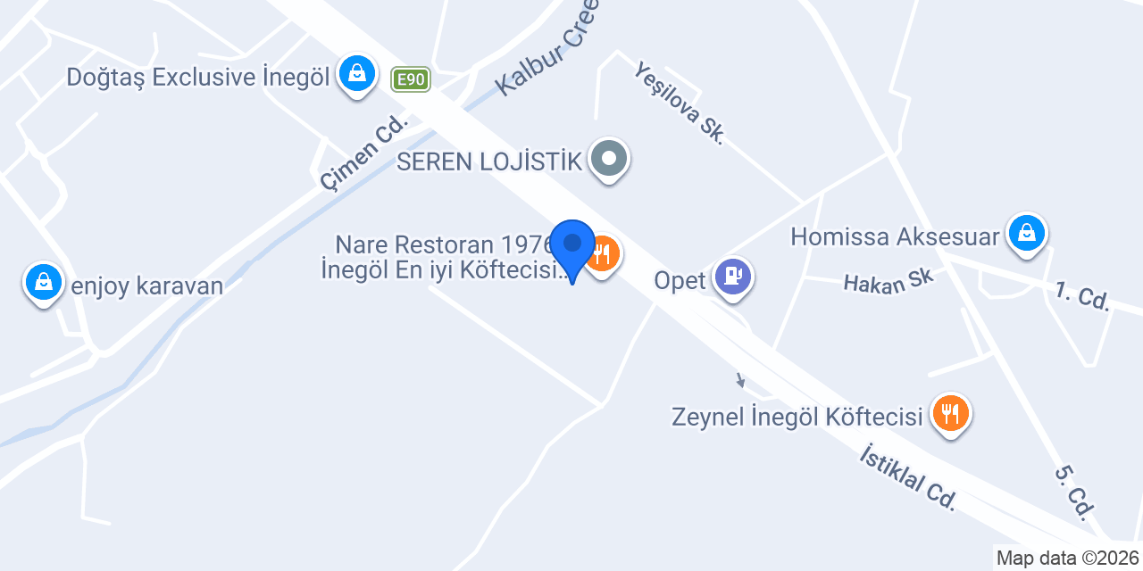 Alpino Mobilya İnegöl konumu
