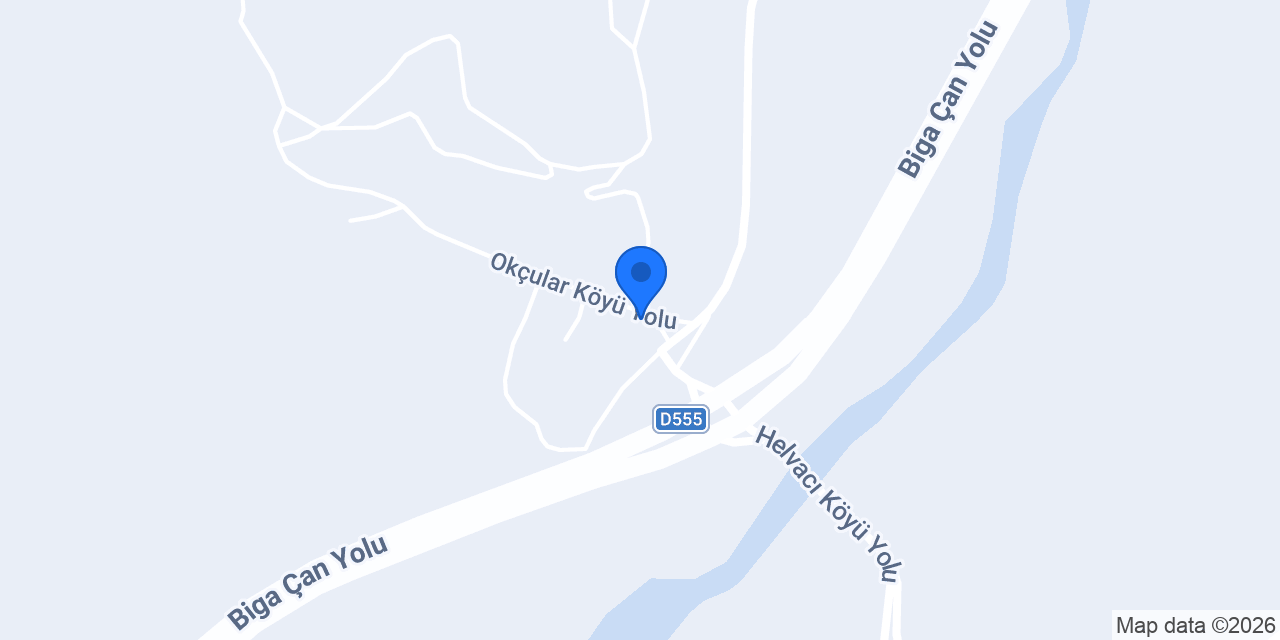 Okçular Köyü Muhtarlığı konumu