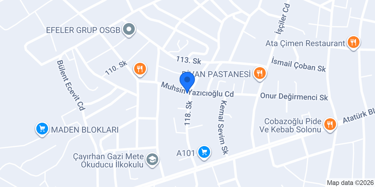 Ayyıldıznet Bilişim konumu