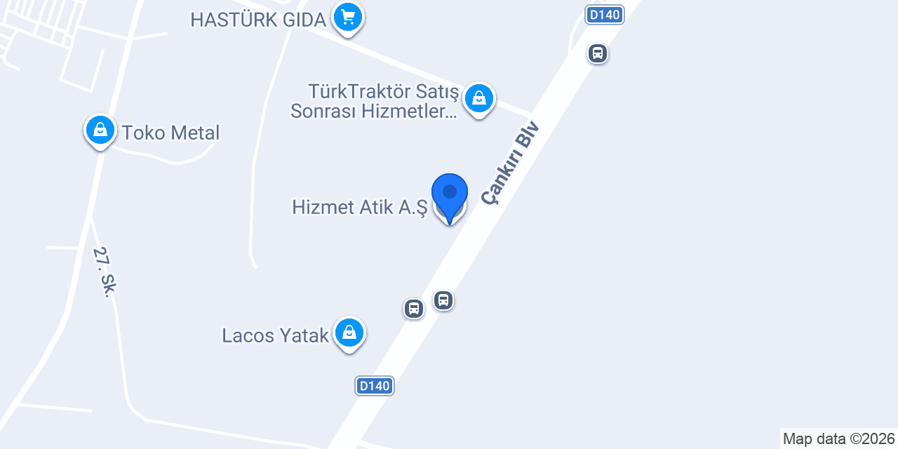 Hizmet Atik A.Ş. konumu