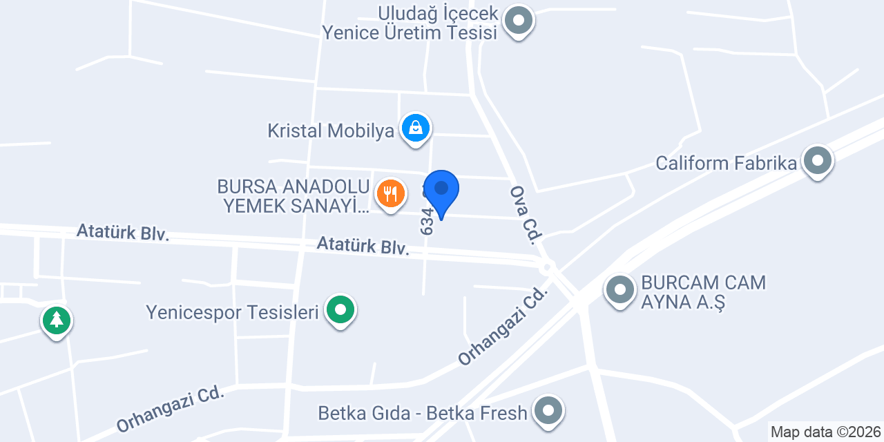 Balkan Catering Yemek konumu