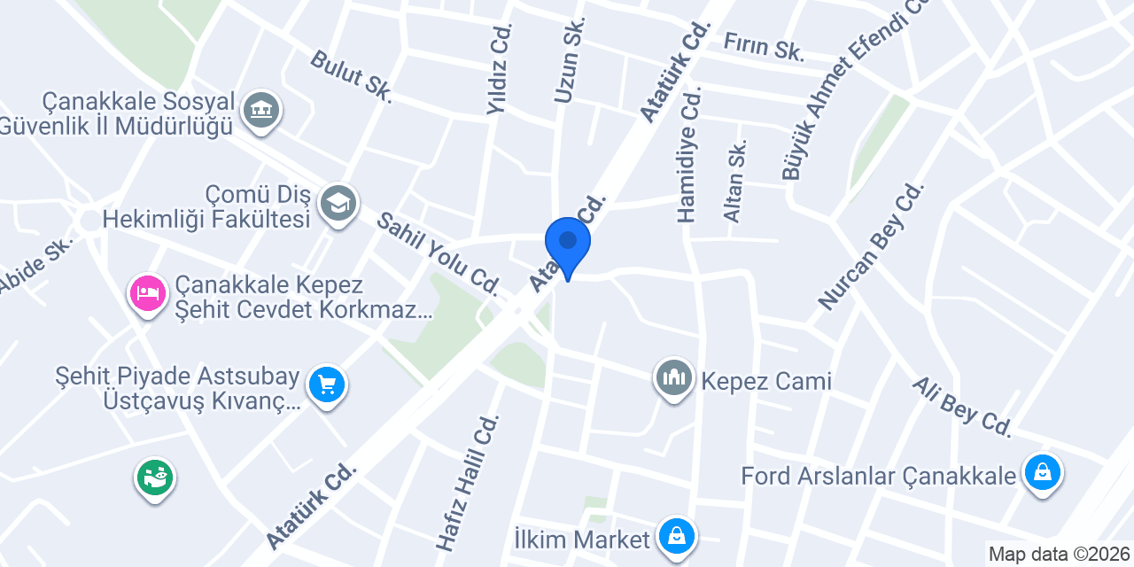 Dinçer Su Tesisat konumu