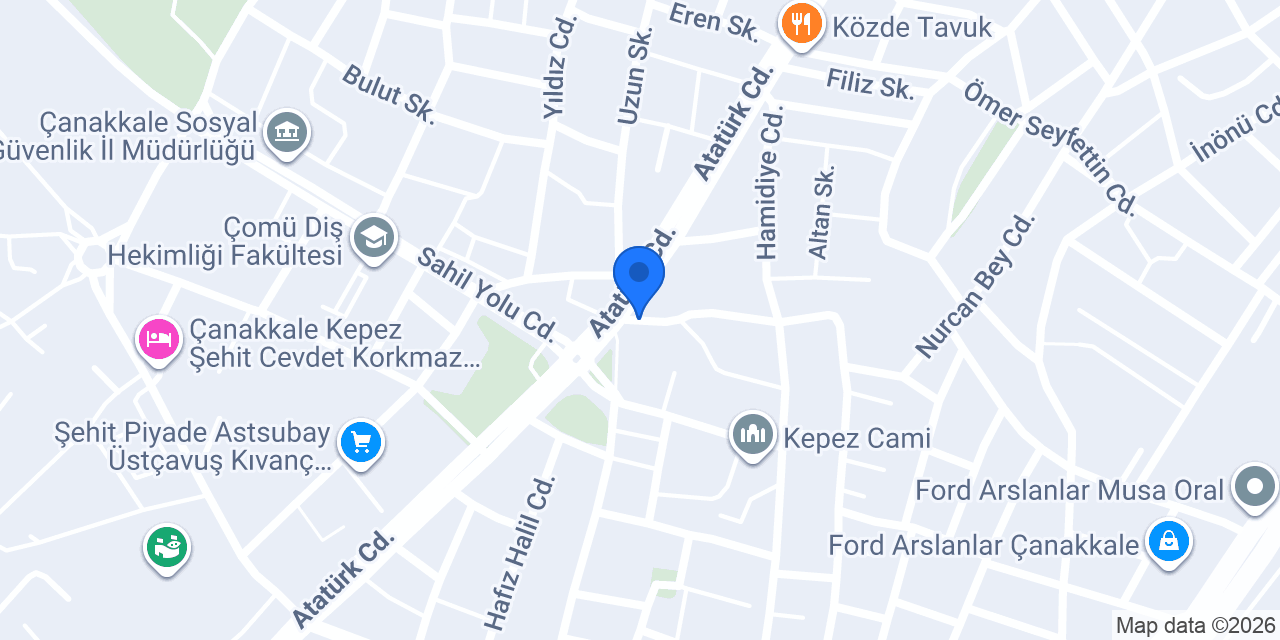 EKLERİSTAN KEPEZ / ÇANAKKALE konumu