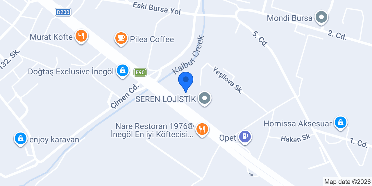 Özel İnegöl Kültür Koleji konumu