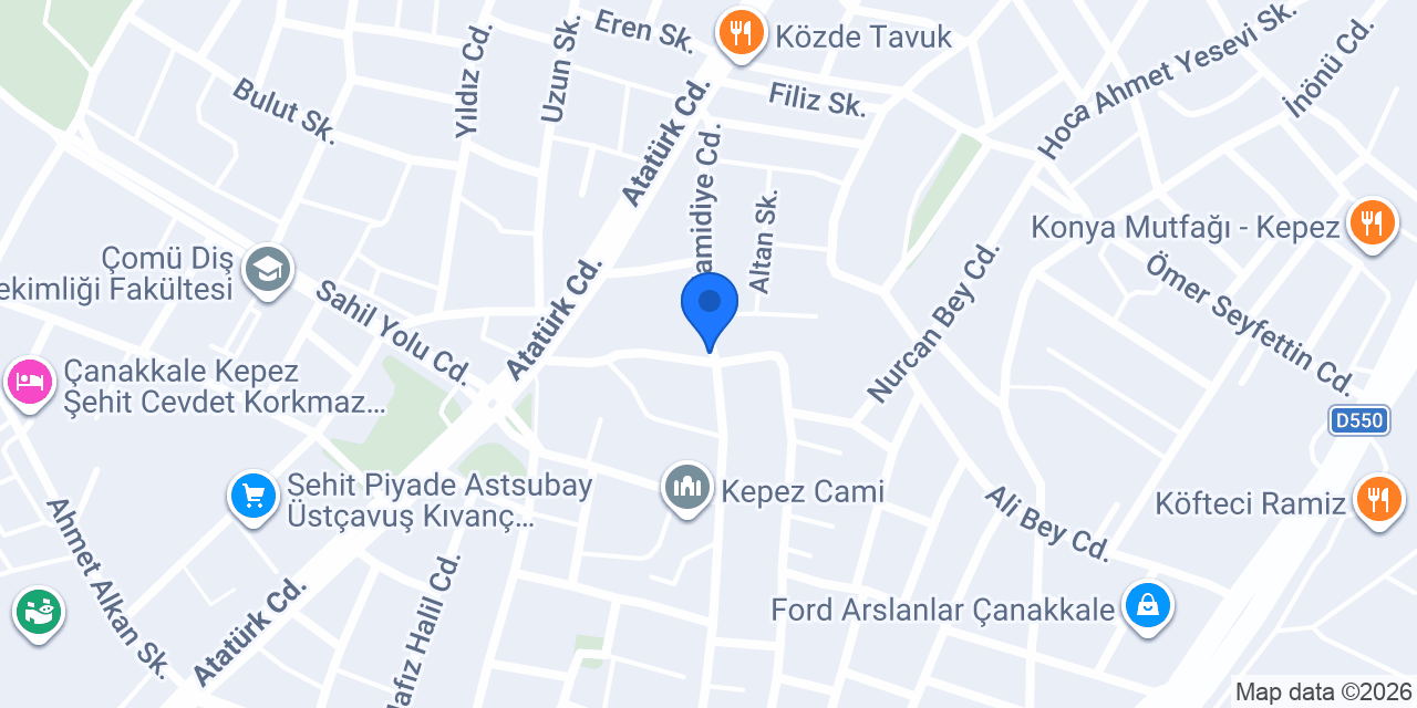 Koyuncuoğlu Tesisat konumu