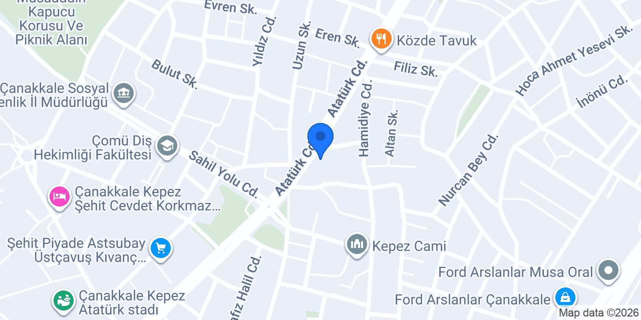 Pizza vita kepez konumu