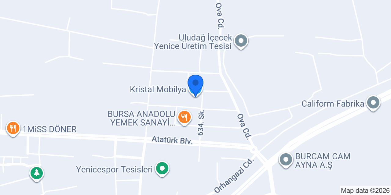 Kristal Mobilya konumu
