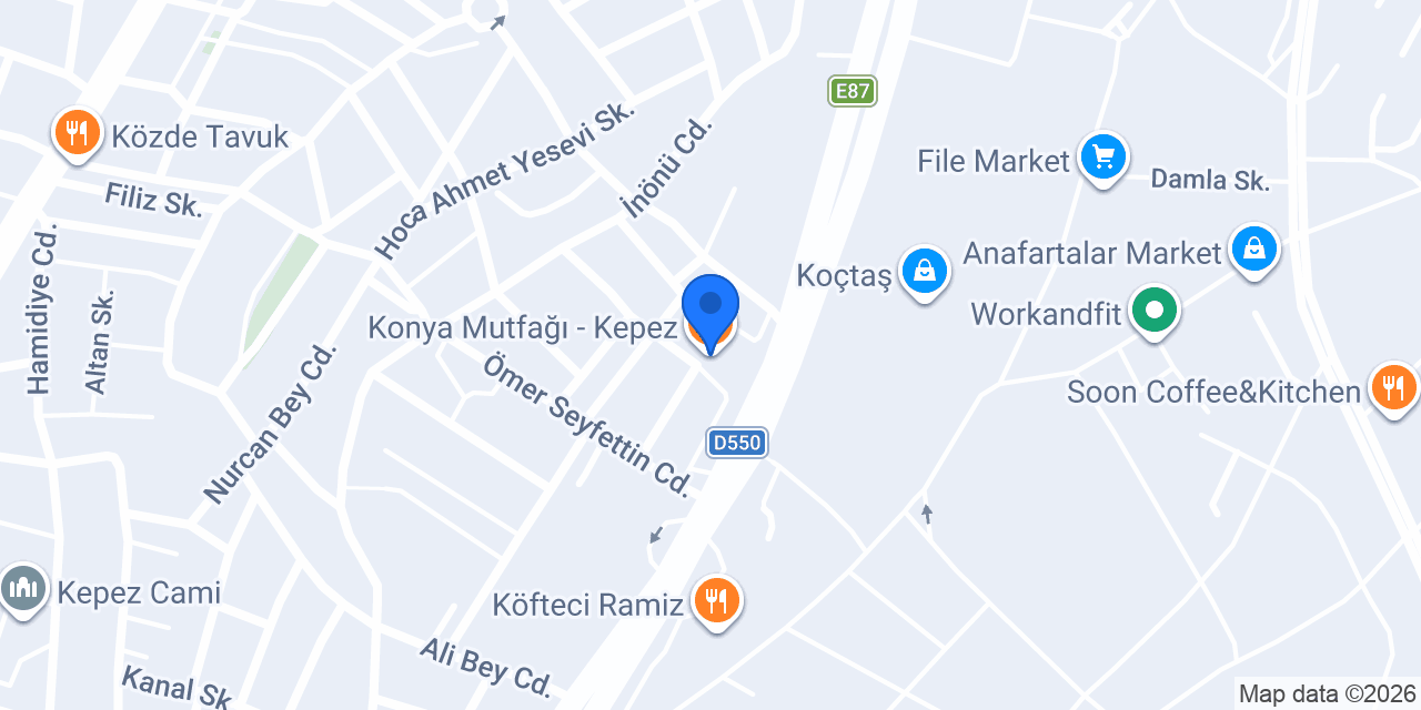Konya Mutfağı - Kepez konumu