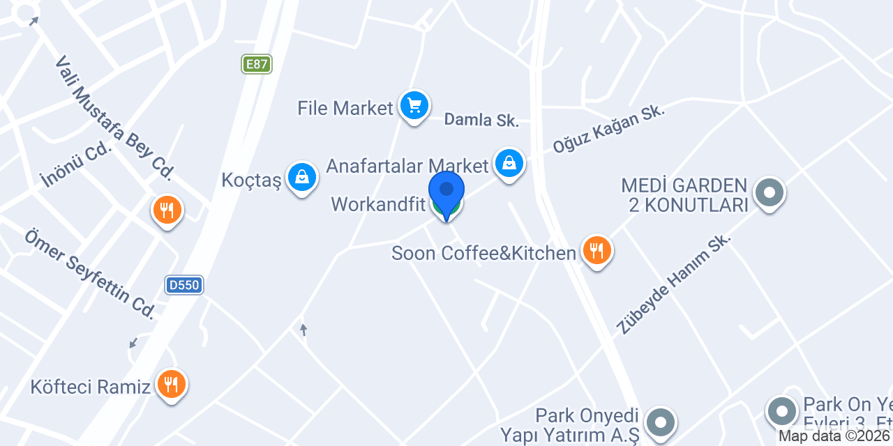 Workandfit konumu