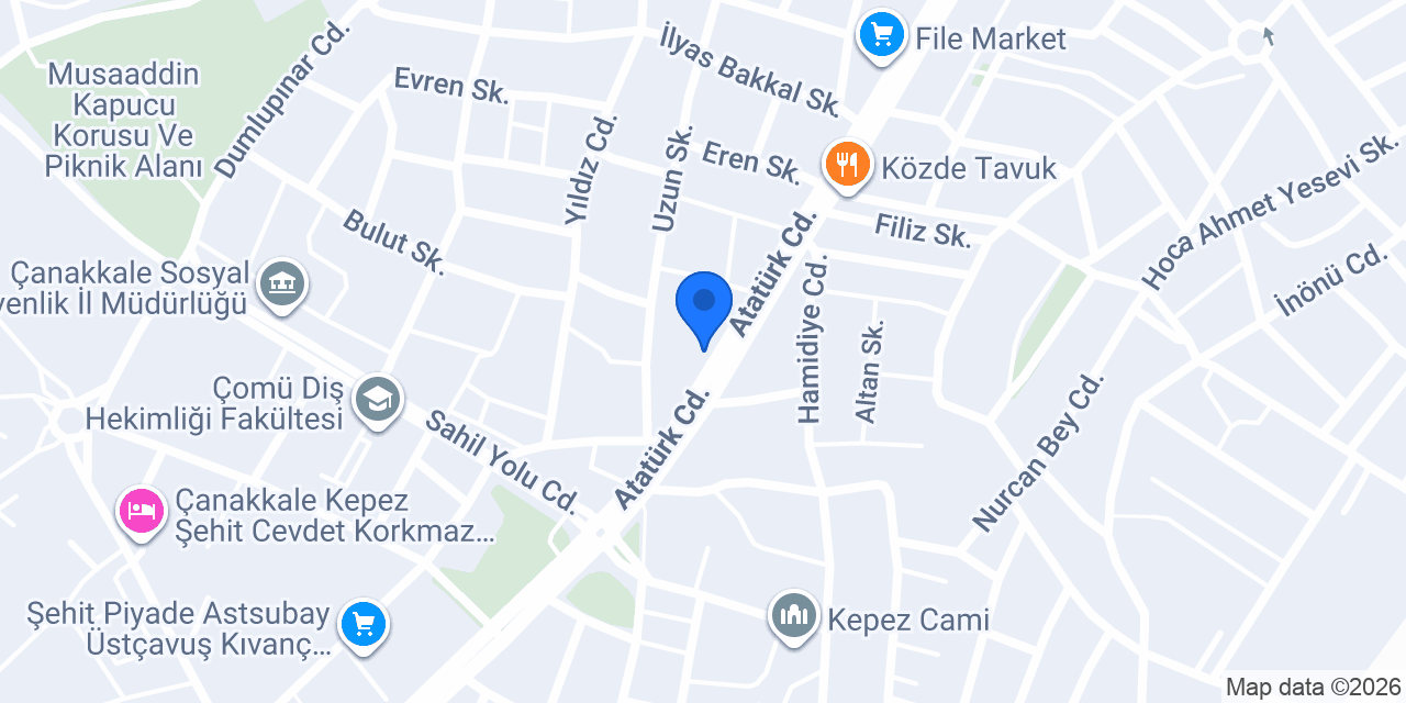 Komagene Kepez Çanakkale konumu