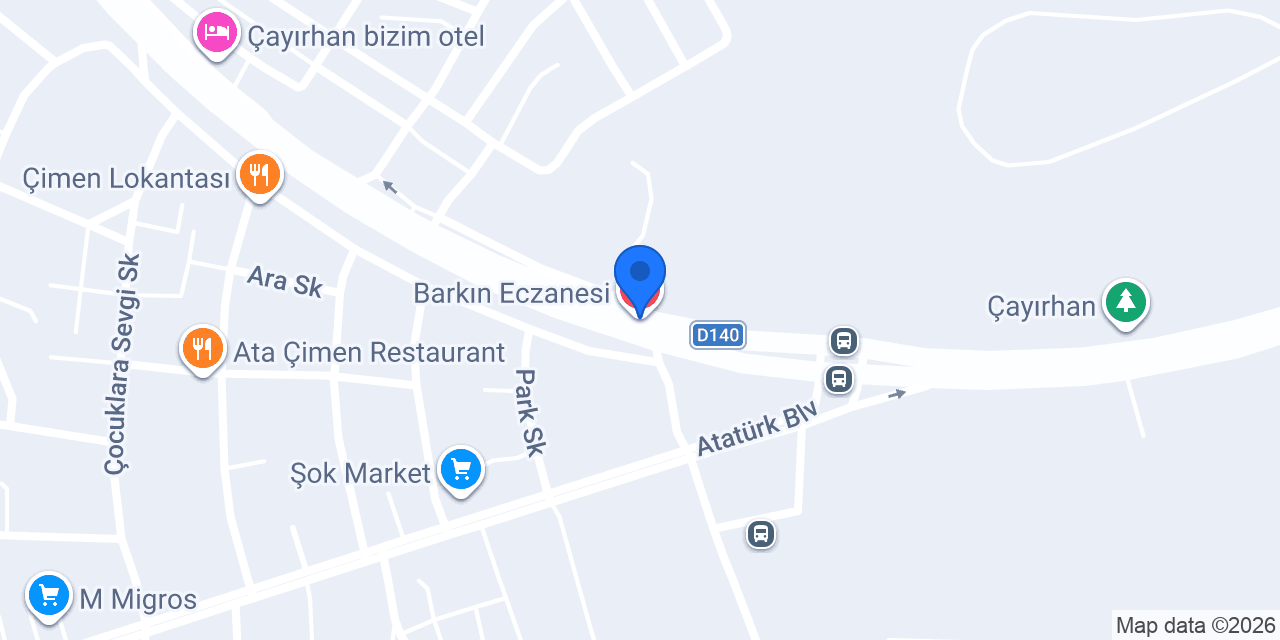Barkın Eczanesi konumu