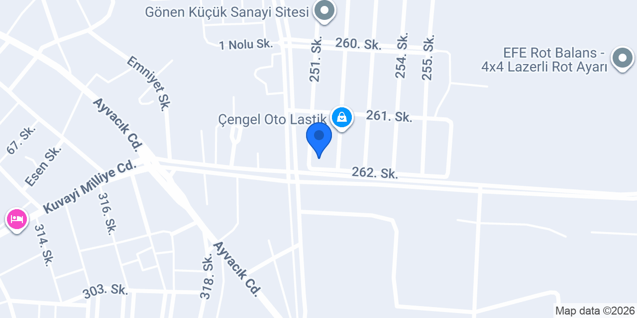 Sinan oto yağcı konumu